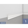 LISTWA ŚCIENNA MDD334 szeroka biała Mardom Decor
