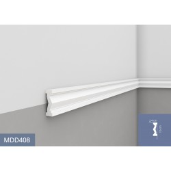LISTWA ŚCIENNA MDD408 ekstrawagancka biała Mardom decor