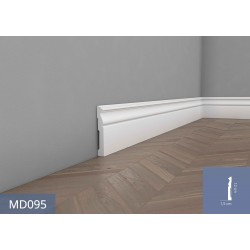 MD095 listwa przypodłogowa Mardom Decor listwy przypodłogowe białe listwy przypodłogowe ELITE SZTUKATERIA wewnętrzna