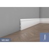 Szeroka listwa biała MD360 listwa przypodłogowa Mardom Decor z kolekcji Elite sztukateria klasyczna wytrzymała wodoodporna