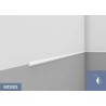 LISTWA ŚCIENNA MD003 MARDOM DECOR Biała gładka z delikatnym wzorem