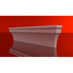 LP06 GZYMSE PODPARAPETOWE DECOSTYR ZE STYROPIANU ZEWNĘTRZNE PODOKIENNIK