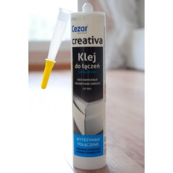 Klej CREATIVA by Cezar montażowy 300ml - C300 klej do łączenia sztukaterii, wysokiej jakości, 