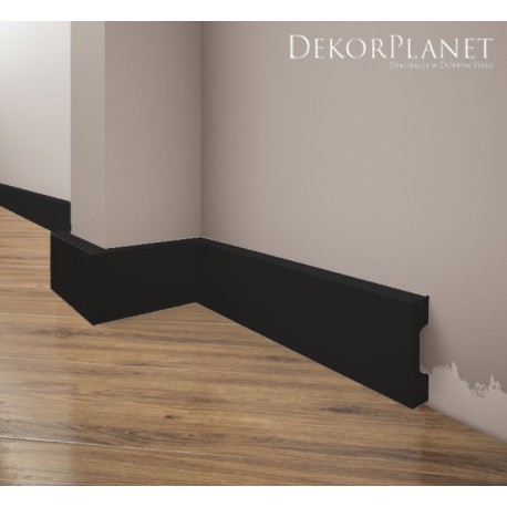 Czarne listwy przypodłogowe Czarne listwy przypodłogowe