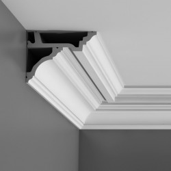 Nowoczesny gzyms C213 Orac Decor Luxxus sztukateria bez zdobień o prostej formie