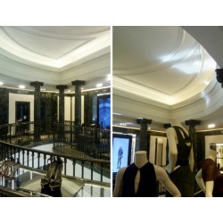 C217 Luxxus Orac Decor elegancki gzyms wewnętrzny biały i prosty w montażu