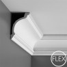 Orac Decor C217 Luxxus elegancki gzyms sufitowy o białym i gładkim wykończeniu