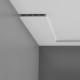 PROFIL WIELOFUNKCYJNY, DX168 ORAC DECOR, SZTUKATERIA, ŚCIENNA, PODŁOGOWA, GŁADKA LISTWA,NOWOCZESNA LISTWA, LISTWY PRZYPODŁOGOWE