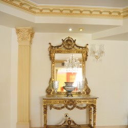 Dekoracyjny gzyms C307 Orac Decor Luxxus to trwała sztukateria o wysokiej jakości wykonania.