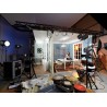 Biała listwa przysufitowa C336 Orac Decor, subtelne zdobienie nadaje elegancki charakter wnętrza, stylowe listwy gzymsowe
