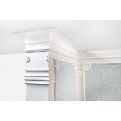 GZYMS C338A LUXXUS ORAC DECOR ZDOBIONE LISTWY SUFITOWE, SZTUKATERIA, ZDOBIONA SZTUKATERIA, ZDOBIONE LISTWY
