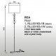 LAMPA STOJĄCA REA RLL93163-1B Zuma Line, lampy stojące, nowoczesne, czarne, designerska, stylowe, oryginalne, czarne lampy zumal