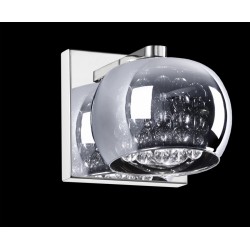 LAMPA ŚCIENNA, kinkiet, kinkiety, CRYSTAL, W0076-01A-B5FZ, Zuma Line, zumaline, kinkiet szklany, lampy ścienne, oświetlenie, lam