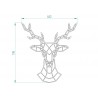 Dekoracja na ścianę DEER