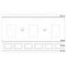 PROFIL ŚCIENNY P8030* LUXXUS ORAC DECOR, SZTUKATERIA, ELEGANCKA, STYLOWA, KLASYCZNA, BAROKOWA, ODPORNA, WODOODPORNA