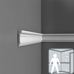 LISTWY ŚCIENNE DX119-2300, ORAC DECOR, SZTUKATERIA, LISTWY ŚCIENNE, LISTWY DEKORACYJNE ŚCIENNE, LISTWA DEKORACYJNA ŚCIENNA