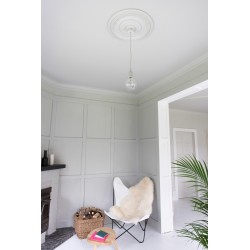 ROZETA R08 LUXXUS ORAC DECOR, SZTUKATERIA, ŚCIENNA, SUFITOWA, UNIWERSALNA, GŁADKA, KLASYCZNA, OPRAWA OŚWIETLENIA