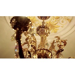 ROZETA R52 LUXXUS ORAC DECOR, SZTUKATERIA, WEWNĘTRZNA, KLASYCZNA, SUFITOWA, ZDOBIONA ORNAMENTEM, DUŻA