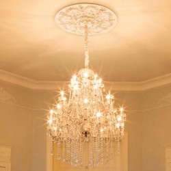 ROZETA R64 LUXXUS ORAC DECOR, NAJWIĘKSZA, DUŻA, KLASYCZNA, SZTUKATERIA, ZDOBIONA, ORNAMENTEM, STYLOWA
