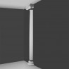 PÓŁKOLUMNA K1101 LUXXUS ORAC DECOR, SZTUKATERIA WEWNĘTRZNA, GŁADKA, TRZON PÓŁKOLUMNY, KLASYCZNY, ŚCIENNA, STYLOWA, ODPORNA