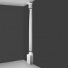 PODSTAWA PÓŁKOLUMNY K1131 LUXXUS ORAC DECOR, SZTUKATERIA, COKÓŁ PÓŁKOLUMNY, KLASYCZNY, BAZA, WYTRZYMAŁA, ODPORNA, DO MALOWANIA