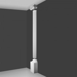 PODSTAWA PÓŁKOLUMNY K1131 LUXXUS ORAC DECOR, SZTUKATERIA, COKÓŁ PÓŁKOLUMNY, KLASYCZNY, BAZA, WYTRZYMAŁA, ODPORNA, DO MALOWANIA