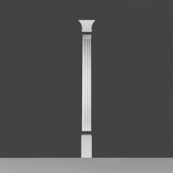 PILASTER K220 LUXXUS ORAC DECOR, SZTUKATERIA, TRZON PILASTRA, ŻŁOBIONY, KLASYCZNY, OBUDOWA