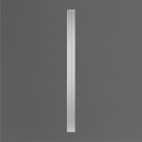 PILASTER K200 LUXXUS ORAC DECOR, WĄSKI, TRZON, ŻŁOBIONY, KLASYCZNY, SZTUKATERIA, ŚCIENNY, ŚCIENNA, WYTRZYMAŁA