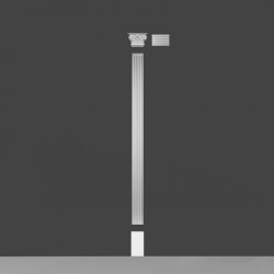 PILASTER K200 LUXXUS ORAC DECOR, WĄSKI, TRZON, ŻŁOBIONY, KLASYCZNY, SZTUKATERIA, ŚCIENNY, ŚCIENNA, WYTRZYMAŁA