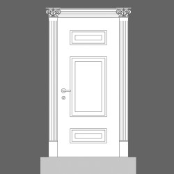 PILASTER K200 LUXXUS ORAC DECOR, WĄSKI, TRZON, ŻŁOBIONY, KLASYCZNY, SZTUKATERIA, ŚCIENNY, ŚCIENNA, WYTRZYMAŁA