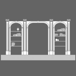 PILASTER K200 LUXXUS ORAC DECOR, WĄSKI, TRZON, ŻŁOBIONY, KLASYCZNY, SZTUKATERIA, ŚCIENNY, ŚCIENNA, WYTRZYMAŁA