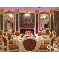 DUŻA GŁOWICA PILASTRA K251 LUXXUS ORAC DECOR, SZTUKATERIA, ŚCIENNA, DEKORACJA, KORYNCKA, ZDOBIONA, LIŚCIE AKANTU, WOLUTY