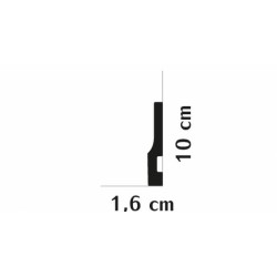 LISTWA PRZYPODŁOGOWA QS009P ONE PREMIUM MARDOM DECOR SZTUKATERIA WSPÓŁCZESNA GŁADKA BIAŁA NOWOCZESNA ODPORNA