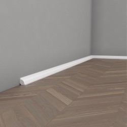 MD001P LISTWA PRZYPODŁOGOWA Mardom Decor POMALOWANA LAKIEREM SZTUKATERIA Ćwierćwałek mały delikatny