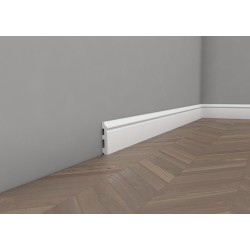 MD018P LISTWA PRZYPODŁOGOWA MARDOM DECOR ELITE PREMIUM SZTUKATERIA BIAŁA GŁADKA KLASYCZNA I LAKIEROWANA
