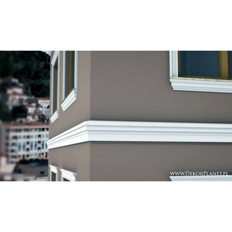 GP05, NOWOCZESNY GZYMS POŚREDNI, DECOSTYR, STYROPIANOWY, DEKORACYJNY, OZDOBNY, ELEWACYJNY, ZEWNĘTRZNY, SZTUKATERIA