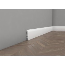 MD355P LISTWA PRZYPODŁOGOWA MARDOM DECOR ELITE PREMIUM SZTUKATERIA GŁADKA NOWOCZESNA WYTRZYMAŁA LAKIEROWANA WODOODPORNA