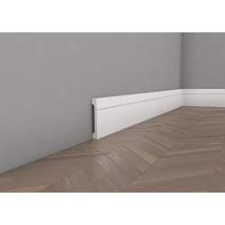 MD356P LISTWA PRZYPODŁOGOWA MARDOM DECOR ELITE PREMIUM SZTUKATERIA NOWOCZESNA LAKIEROWANE COKOŁY BIAŁE GŁADKIE