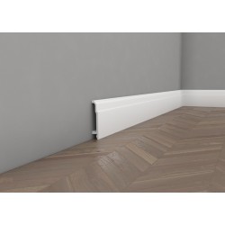 MD363P, LISTWA PRZYPODŁOGOWA, MARDOM DECOR, ELITE, PREMIUM, SZTUKATERIA, LAKIEROWANA, NOWOCZESNA, GŁADKA, BIAŁA, LISTWY GŁADKIE