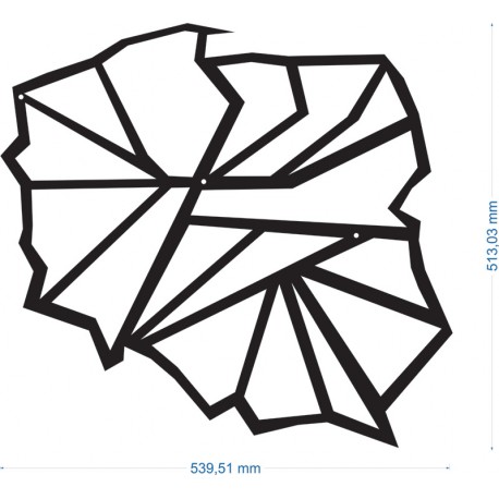 Dekoracja ścienna, z metalu, POLSKA 3, FLOXXY, metaloplastyka, ścienne dekoracje, mapa Polski, Polska, nowoczesna dekoracja