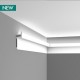 LISTWA OŚWIETLENIOWA C382 LUXXUS ORAC DECOR, listwy ścienne, led, nowoczesne, proste, gładkie, wytrzymałe, 