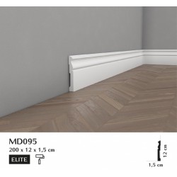 MD095 listwa przypodłogowa Mardom Decor listwy przypodłogowe białe listwy przypodłogowe ELITE SZTUKATERIA wewnętrzna