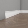 BIAŁA LISTWA PRZYPODŁOGOWA QS004 MARDOM DECOR z kolekcji Elite SZTUKATERIA GŁADKA NOWOCZESNA ODPORNA