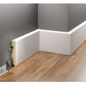 BIAŁA OKLEINOWANA LMDF-04 LISTWA PRZYPODŁOGOWA CREATIVA MDF
