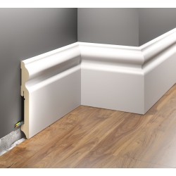 BIAŁE, LISTWY PRZYPODŁOGOWE, MDF, LMDF-07, CREATIVA, LAKIEROWANE, KLASYCZNE, LISTWY Z MDF, LISTWY PODŁOGOWE, WYTRZYMAŁE