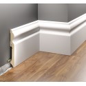 BIAŁA OKLEINOWANA LMDF-07 LISTWA PRZYPODŁOGOWA CREATIVA MDF