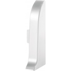 ZAKOŃCZENIE LEWE, ZAKOŃCZENIE PRAWE, ZL55, CREATIVA, WYKONANE Z PVC W KOLORZE ALUMINIUM, DO LISTWY LP55, 