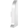 ZAKOŃCZENIE LEWE, ZAKOŃCZENIE PRAWE, ZL55, CREATIVA, WYKONANE Z PVC W KOLORZE ALUMINIUM, DO LISTWY LP55, 