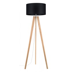 DREWNIANA, LAMPA, STOJĄCA, PODŁOGOWA, LOTTA, BRITOP LIGHTING, DREWNO DĄB OLEJOWANY, CZARNY, E27, CZARNA. LAMPY, STOJĄCE, PODŁOGO