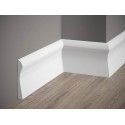 QS003P, LISTWA PRZYPODŁOGOWA, MARDOM DECOR, ELITE, PREMIUM, SZTUKATERIA, GŁADKA, NOWOCZESNA, BIAŁA, BIAŁE LISTWY PODŁOGOWE